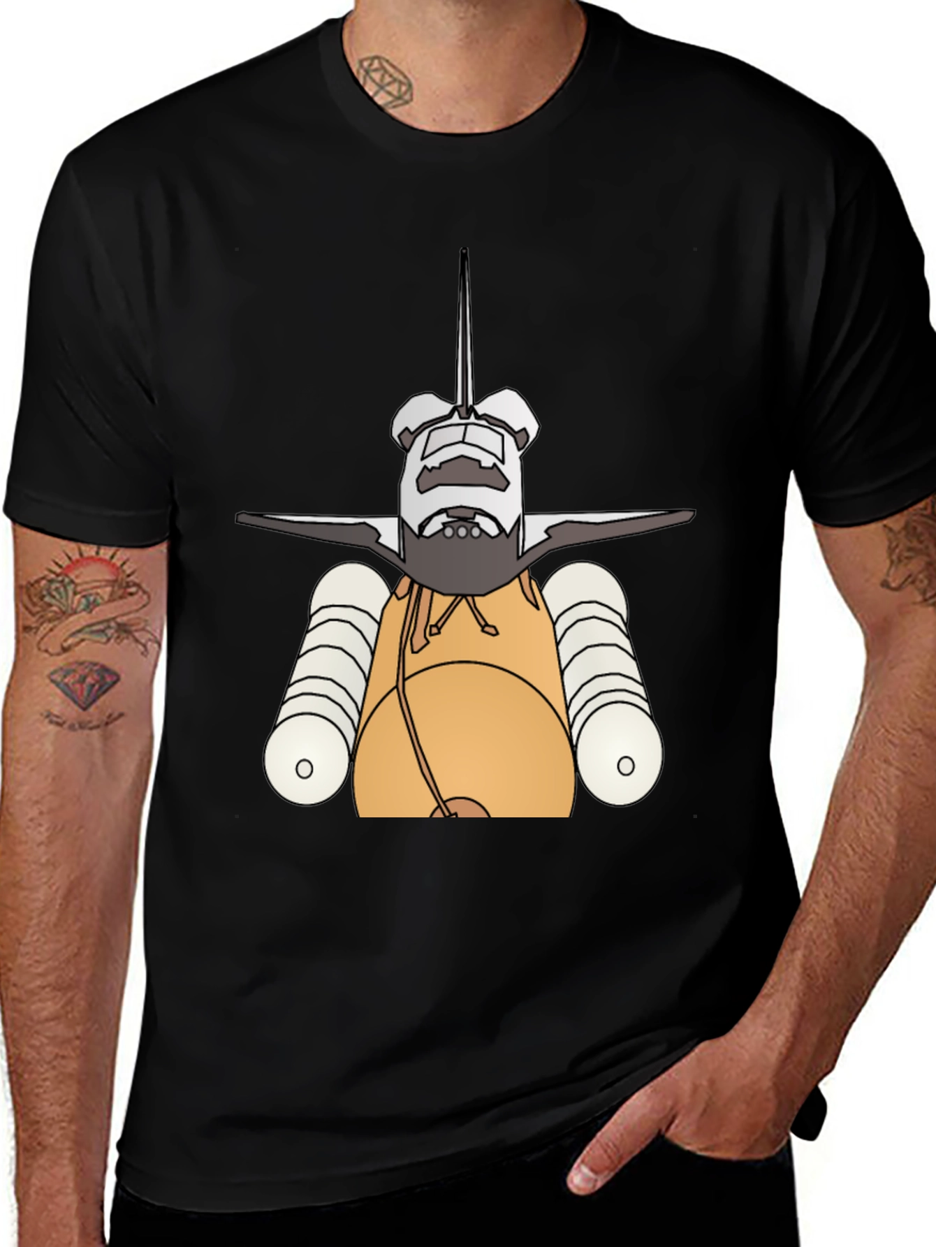 Space Shuttle T-Shirt - Rocket Launch Design