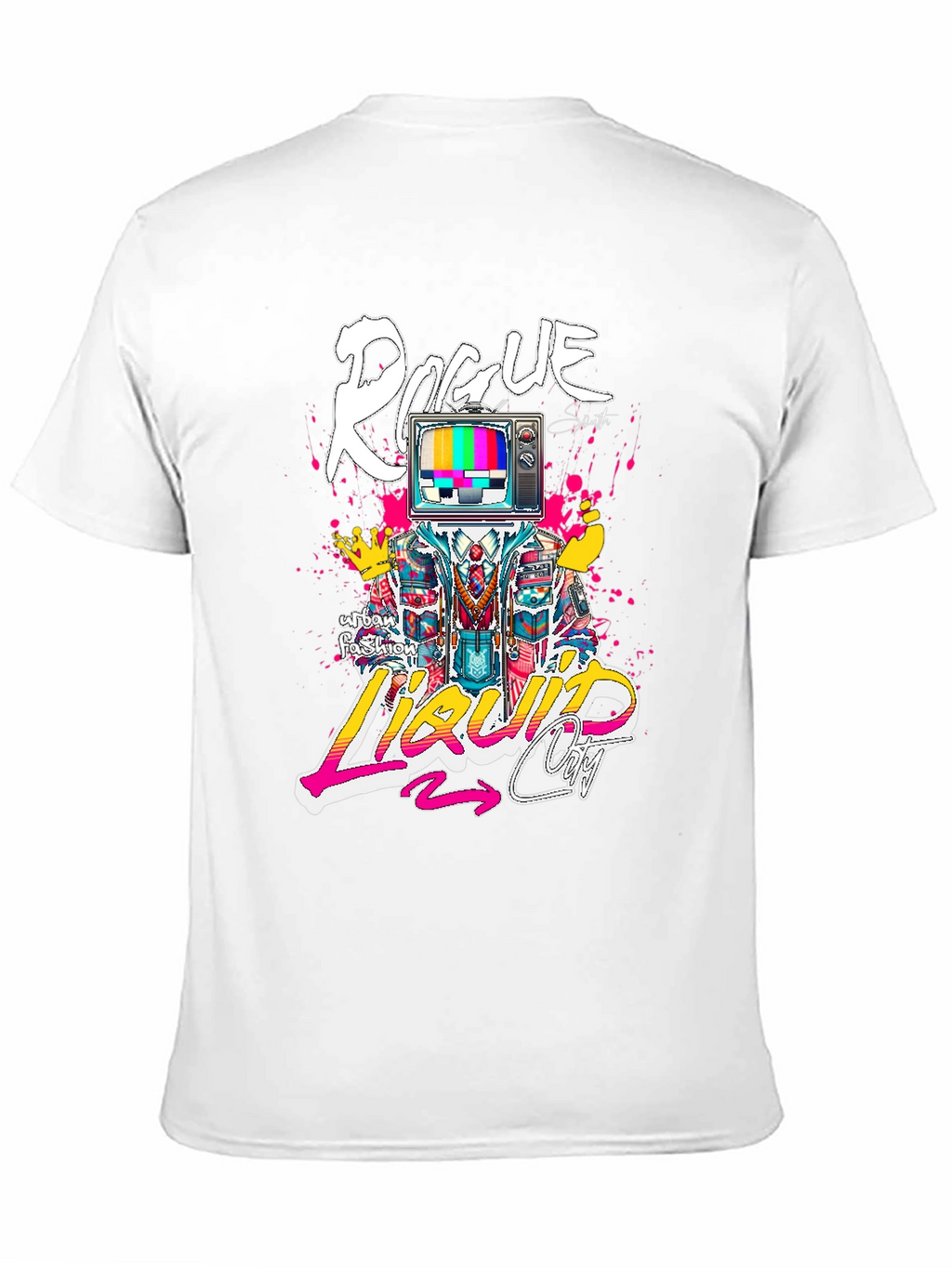 Rogue Liquid City Graphic Print Black T-Shirt