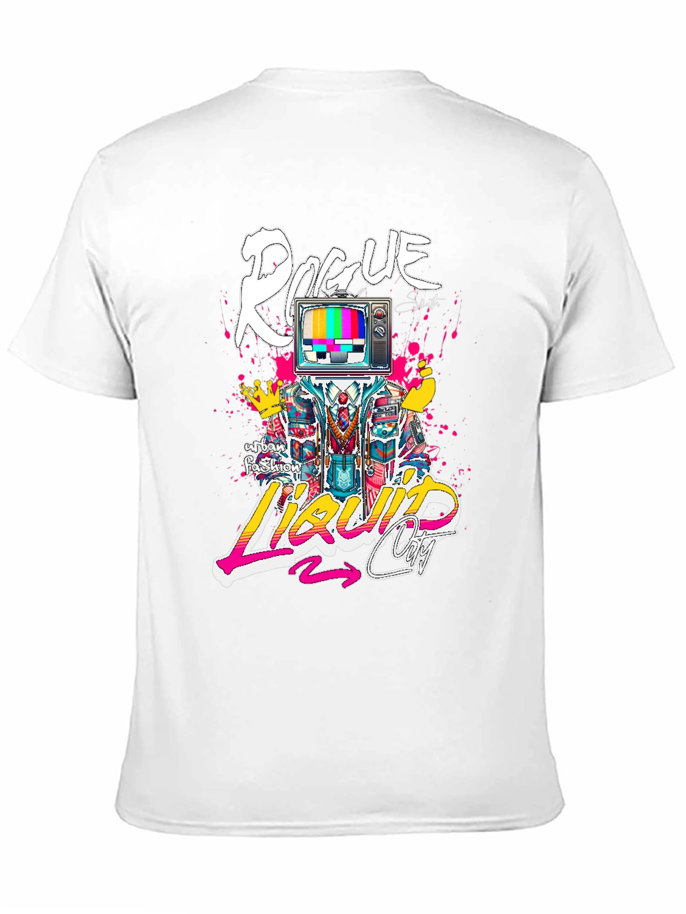 Rogue Liquid City Graphic Print Black T-Shirt