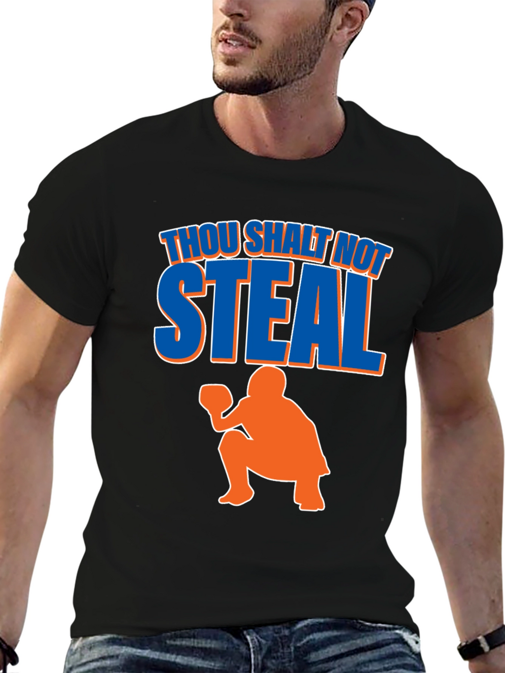 Thou Shalt Not Steal Baseball T-Shirt