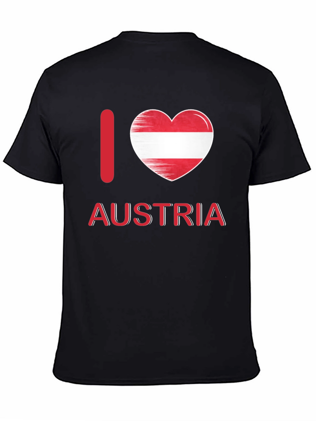 I Love Austria T-Shirt Austrian Flag Heart