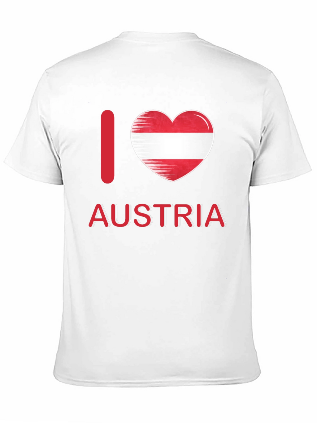 I Love Austria T-Shirt Austrian Flag Heart