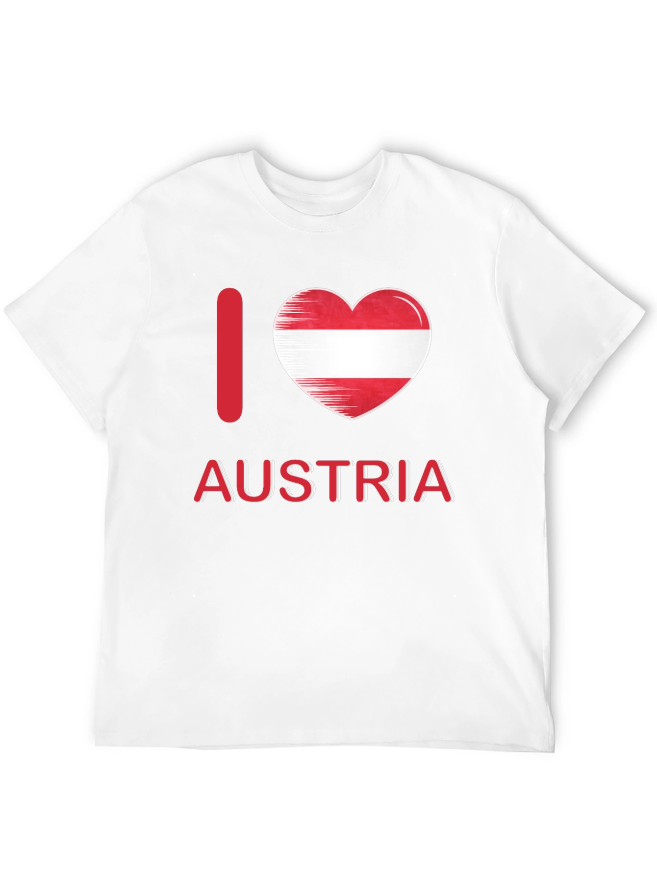 I Love Austria T-Shirt Austrian Flag Heart