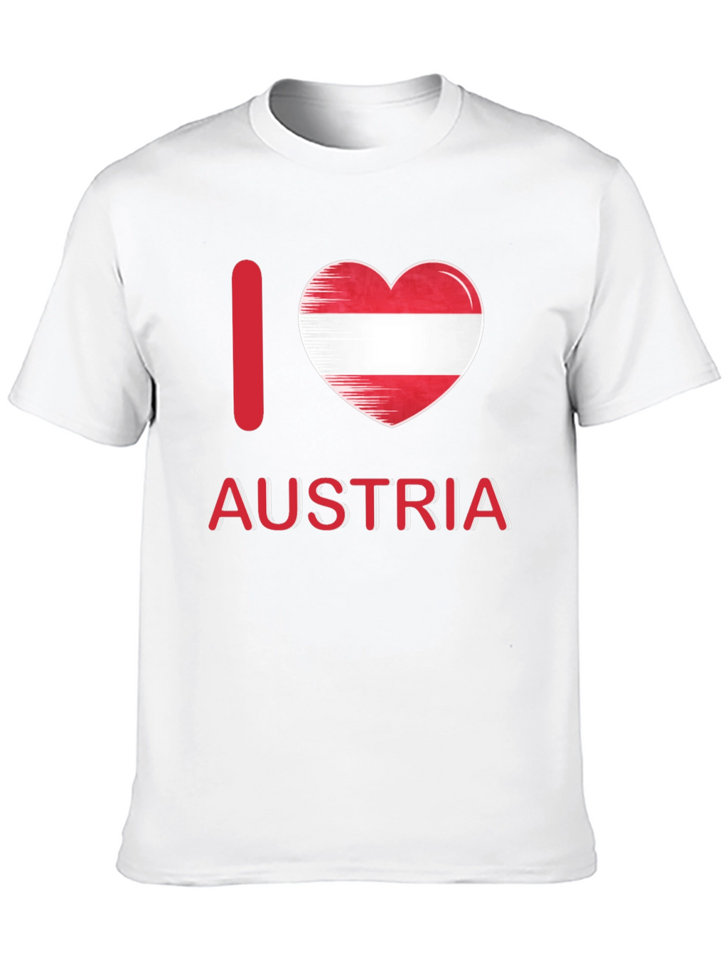 I Love Austria T-Shirt Austrian Flag Heart