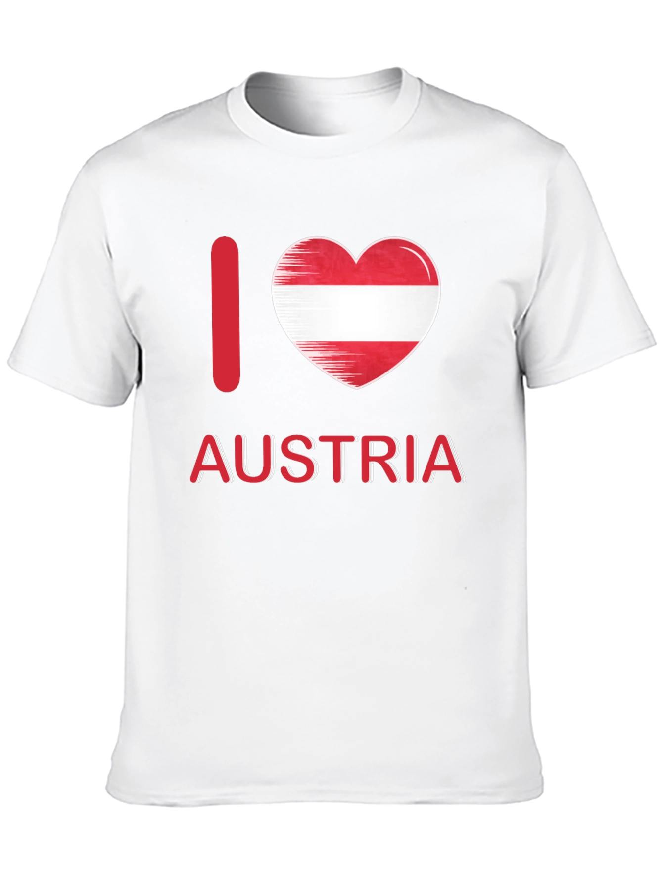 I Love Austria T-Shirt Austrian Flag Heart