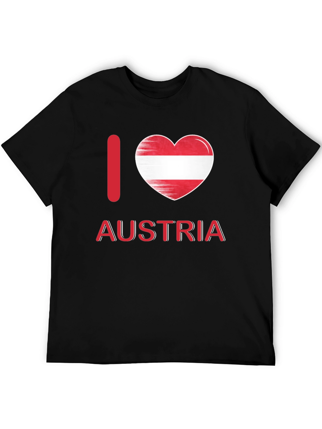 I Love Austria T-Shirt Austrian Flag Heart