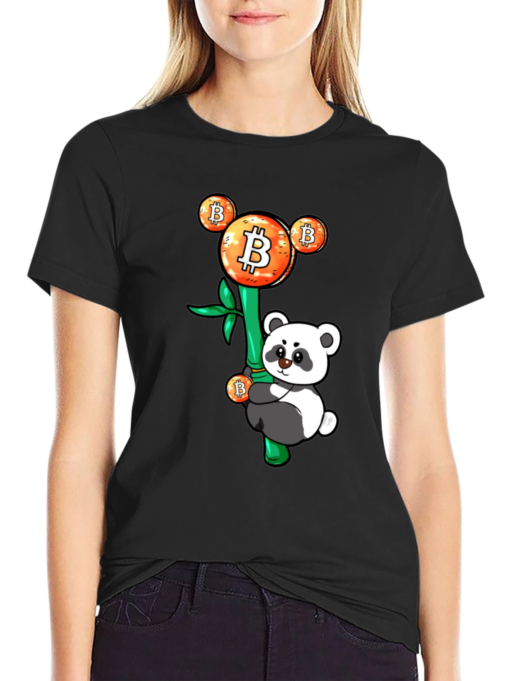 Bitcoin Panda Graphic Tee - Crypto HODL Apparel