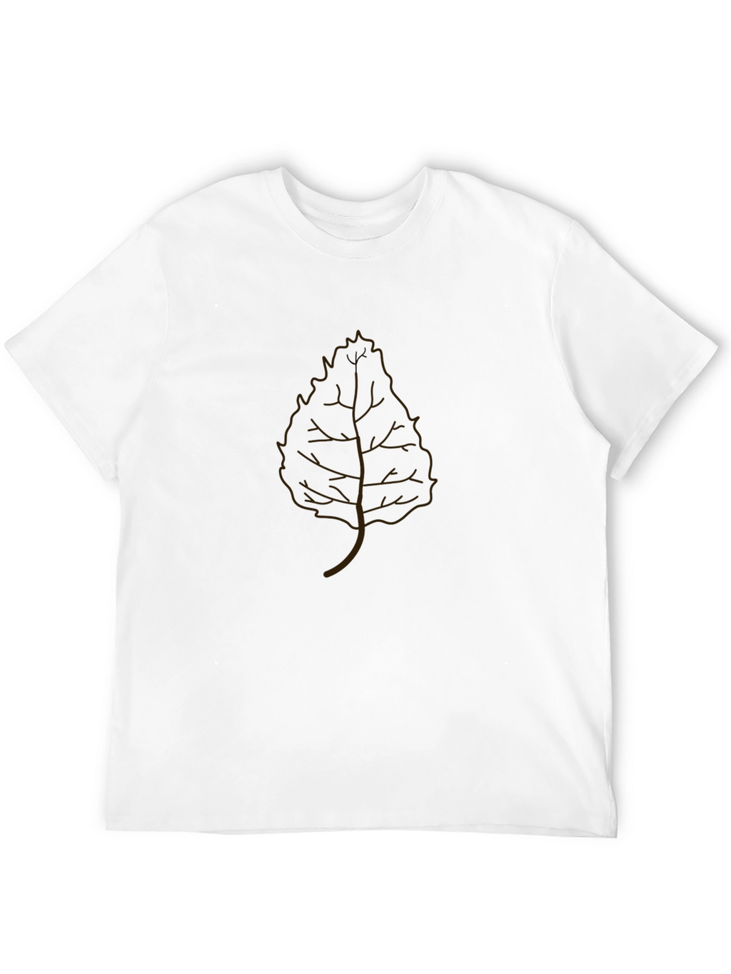 Leaf Graphic Black T-Shirt