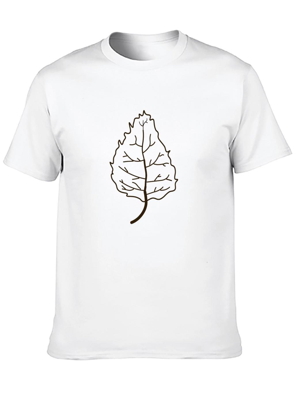 Leaf Graphic Black T-Shirt