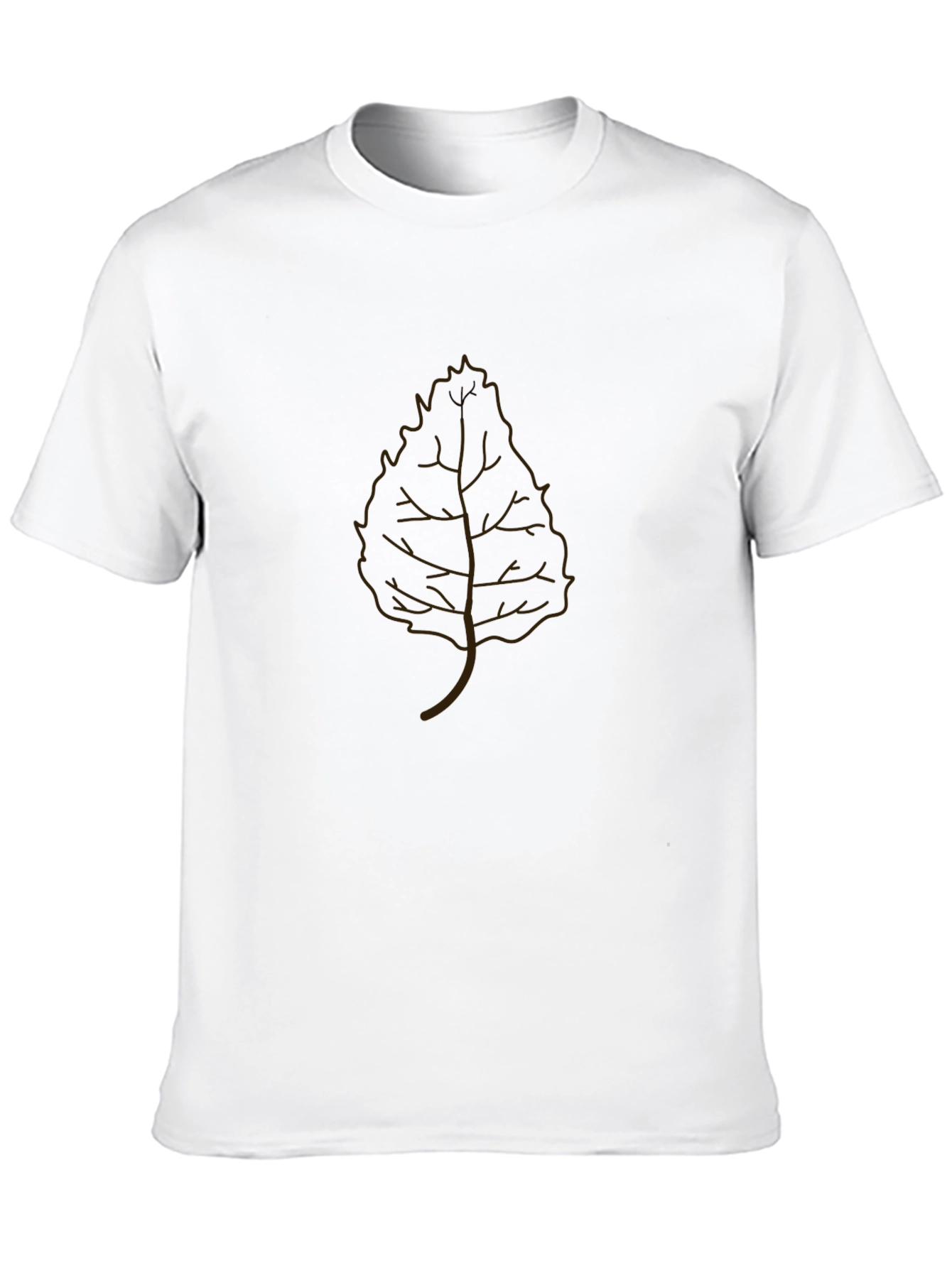 Leaf Graphic Black T-Shirt