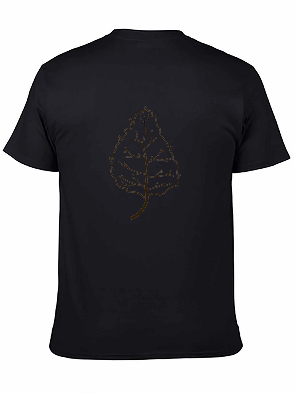 Leaf Graphic Black T-Shirt