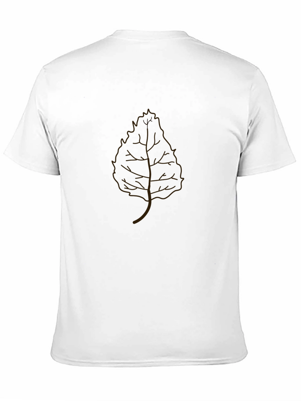 Leaf Graphic Black T-Shirt