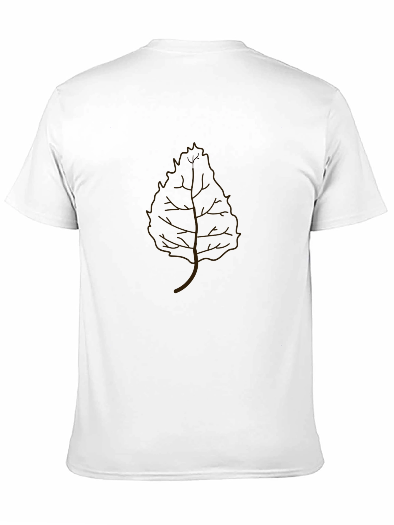 Leaf Graphic Black T-Shirt