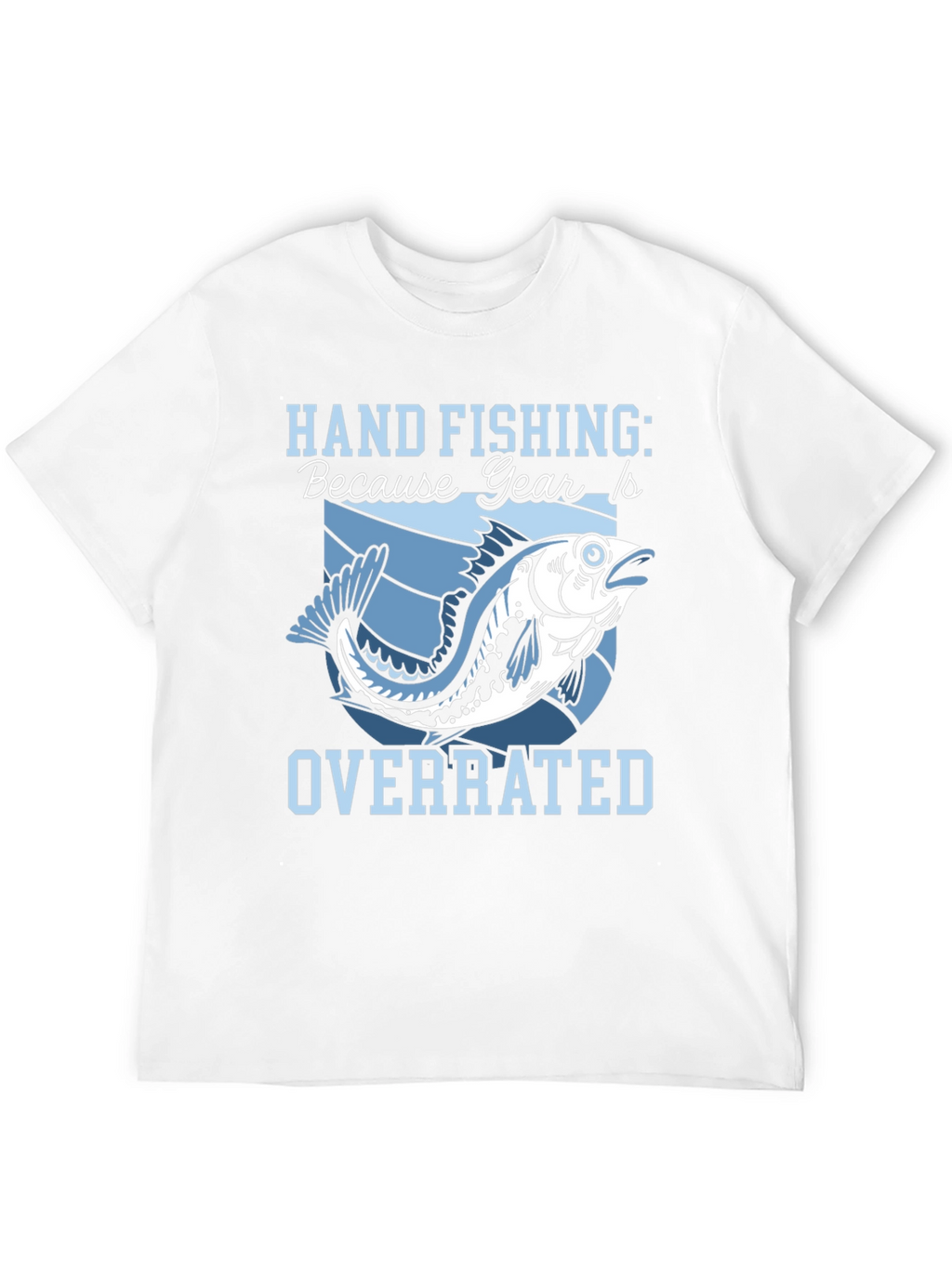 Hand Fishing Overrated Black T-Shirt