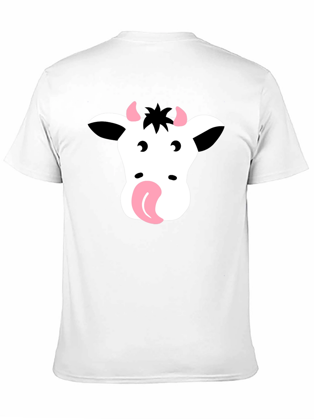 Funny Cow Face T-Shirt - Black Graphic Tee