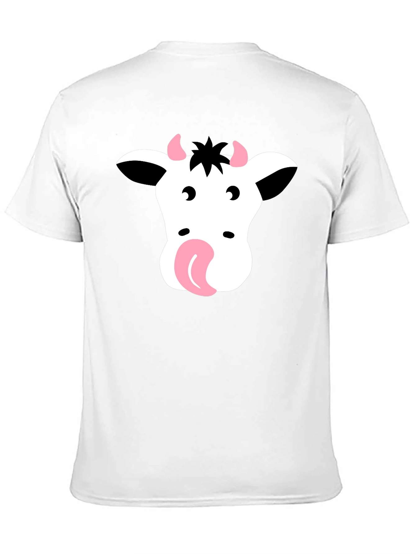Funny Cow Face T-Shirt - Black Graphic Tee