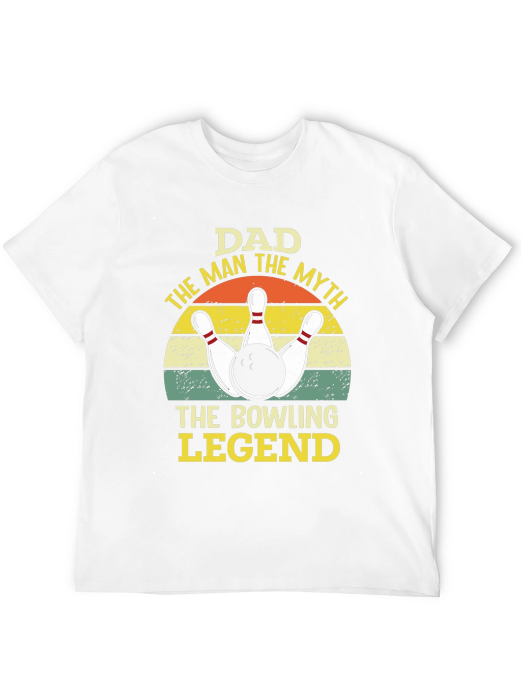 Dad Bowling Legend Graphic Tee Shirt
