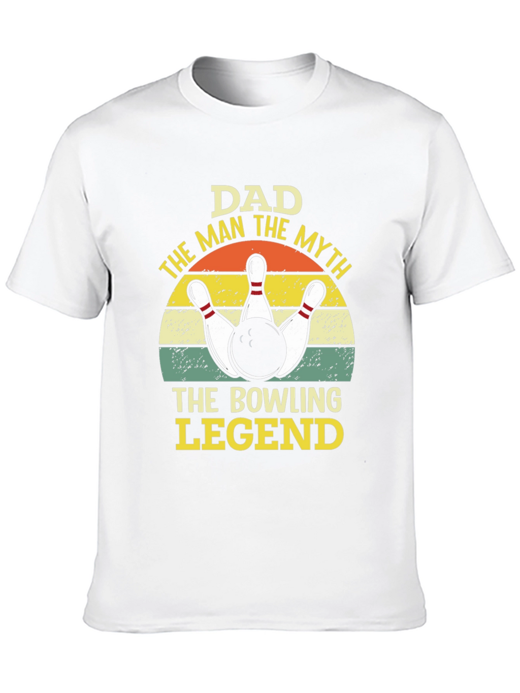 Dad Bowling Legend Graphic Tee Shirt