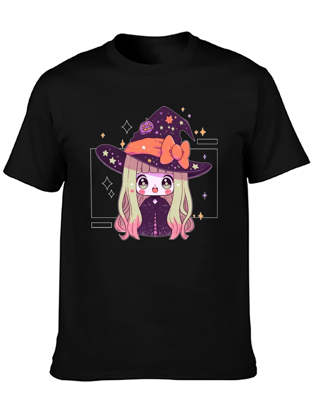Kawaii Witch Halloween T-Shirt - Cute Anime Style