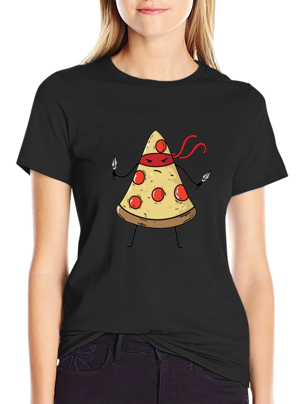 Pizza Ninja T-Shirt - Funny Graphic Tee