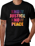 Know Justice Know Peace Graphic T-Shirt