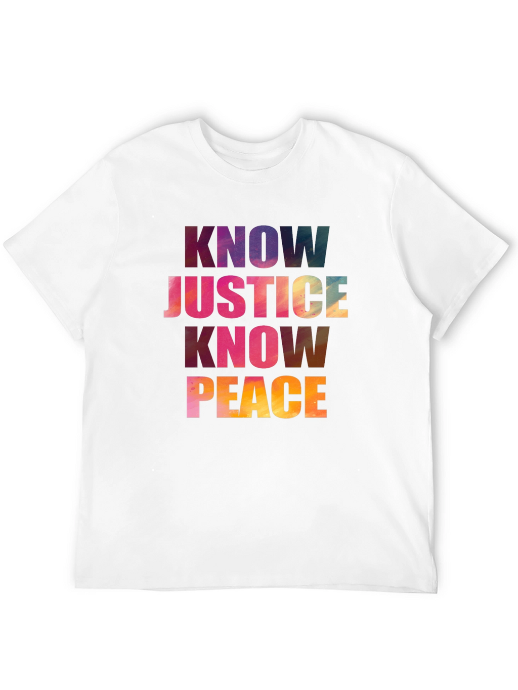 Know Justice Know Peace Graphic T-Shirt