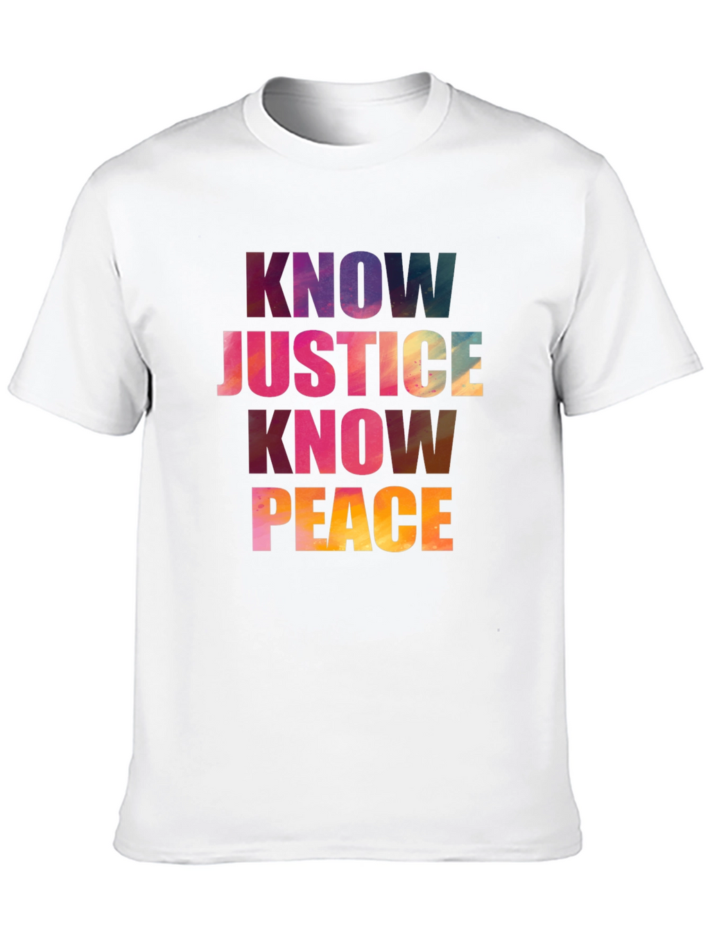 Know Justice Know Peace Graphic T-Shirt