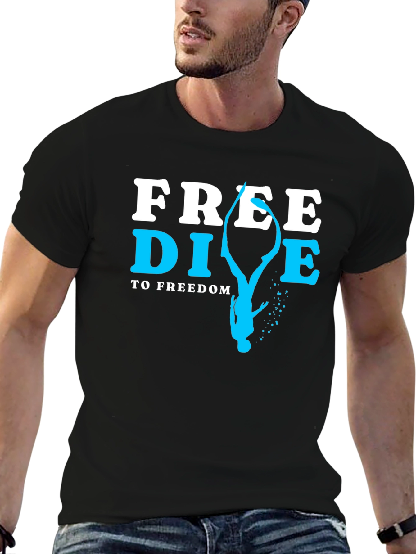Free Dive T-Shirt - Diving To Freedom