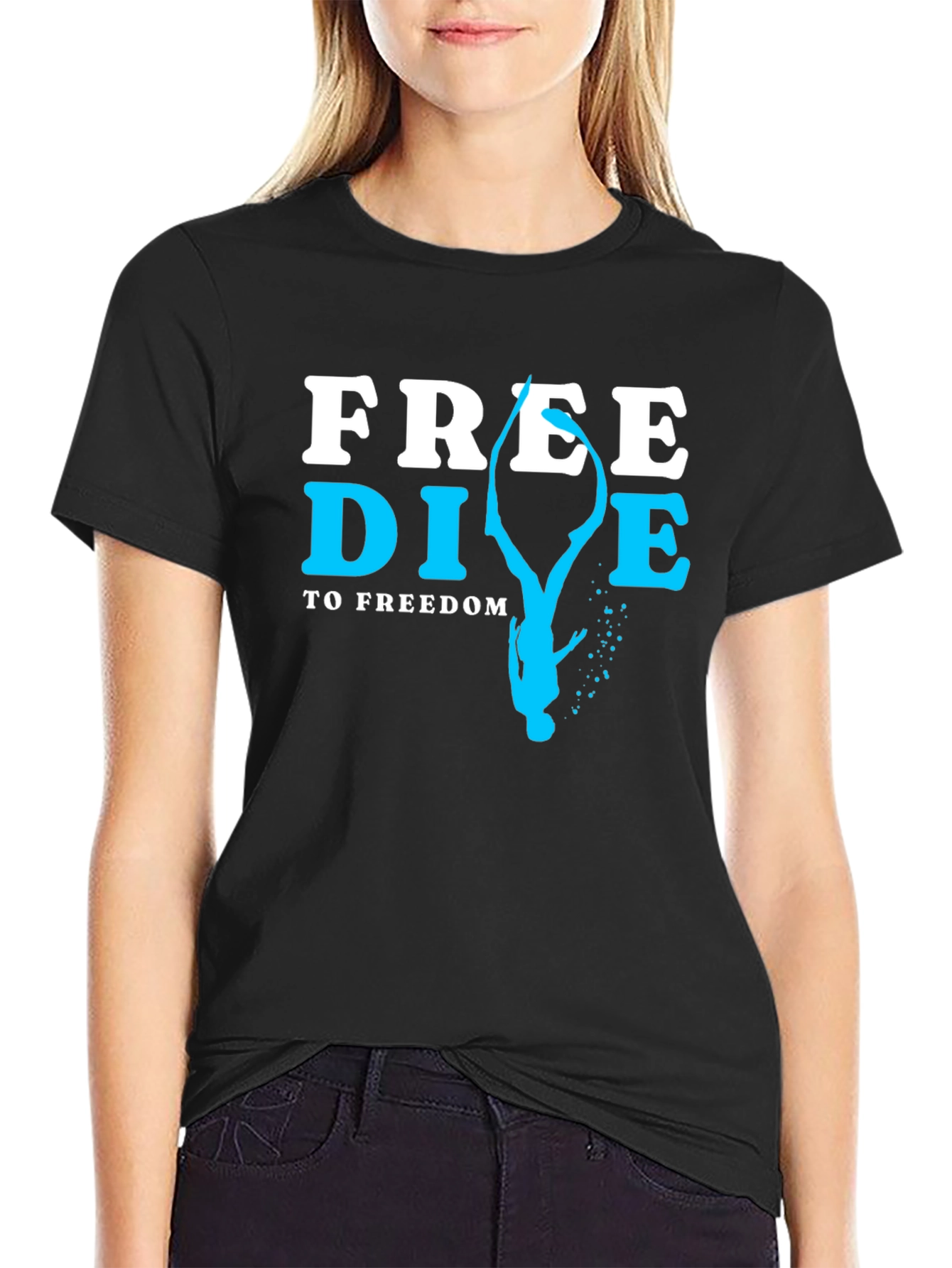 Free Dive T-Shirt - Diving To Freedom