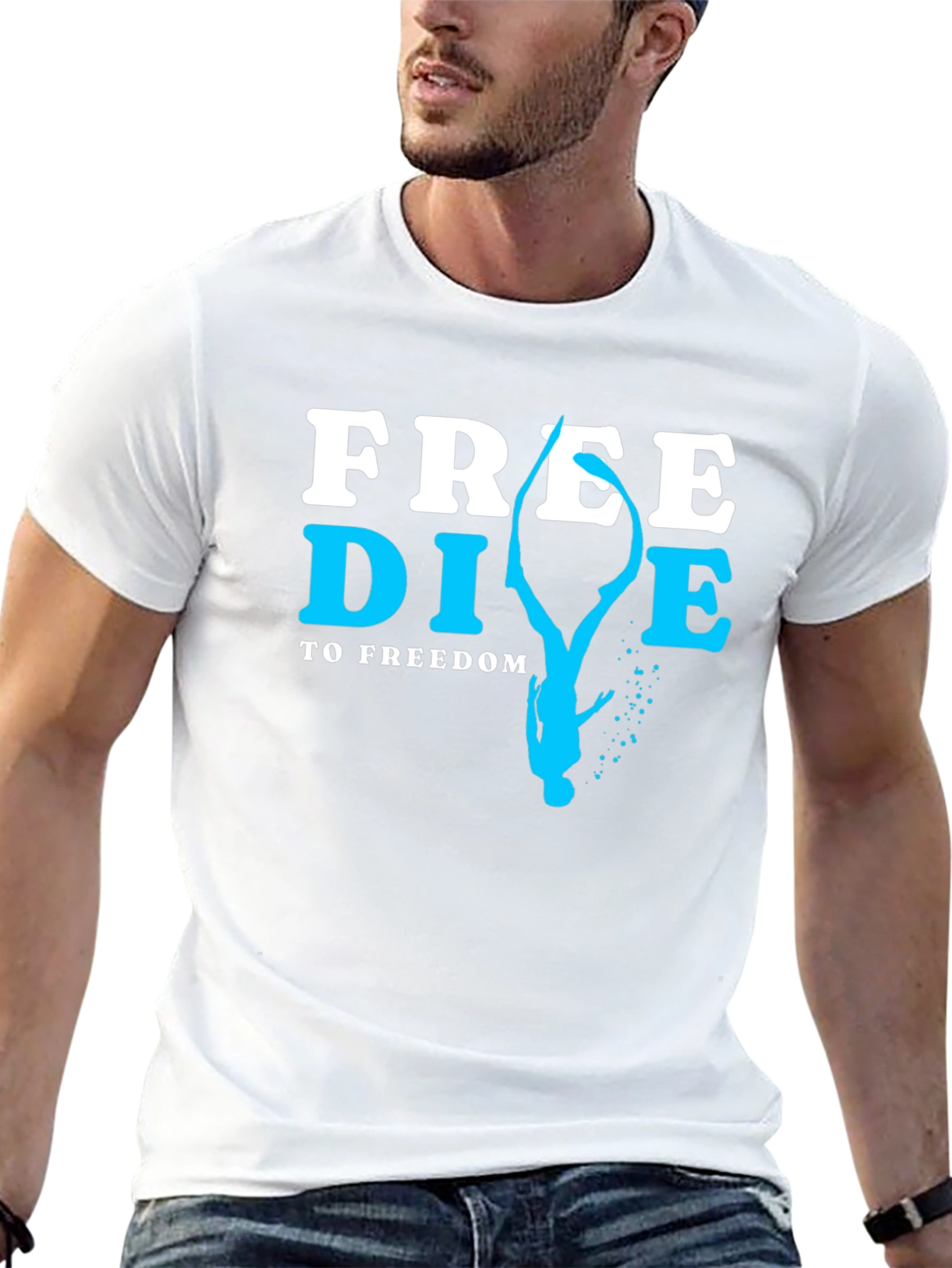 Free Dive T-Shirt - Diving To Freedom