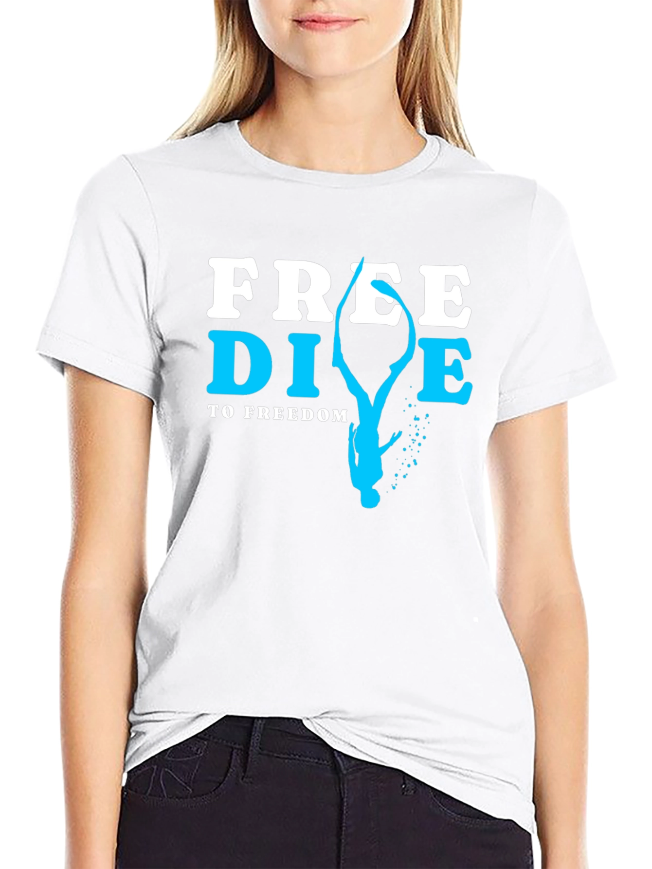 Free Dive T-Shirt - Diving To Freedom