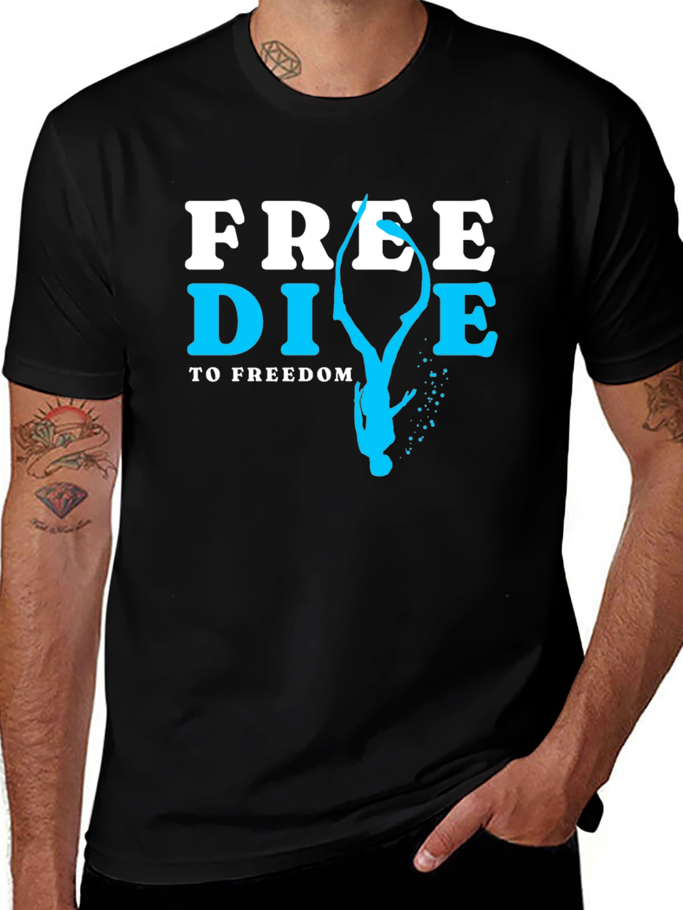 Free Dive T-Shirt - Diving To Freedom