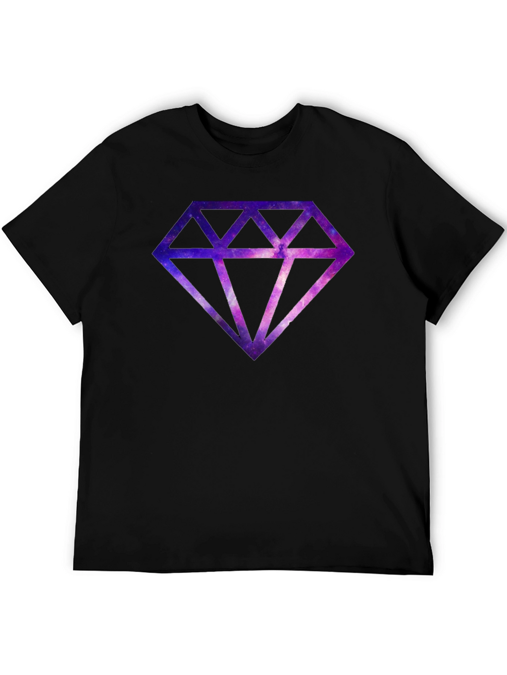 Galaxy Diamond Graphic Tee - Mens Black T-Shirt