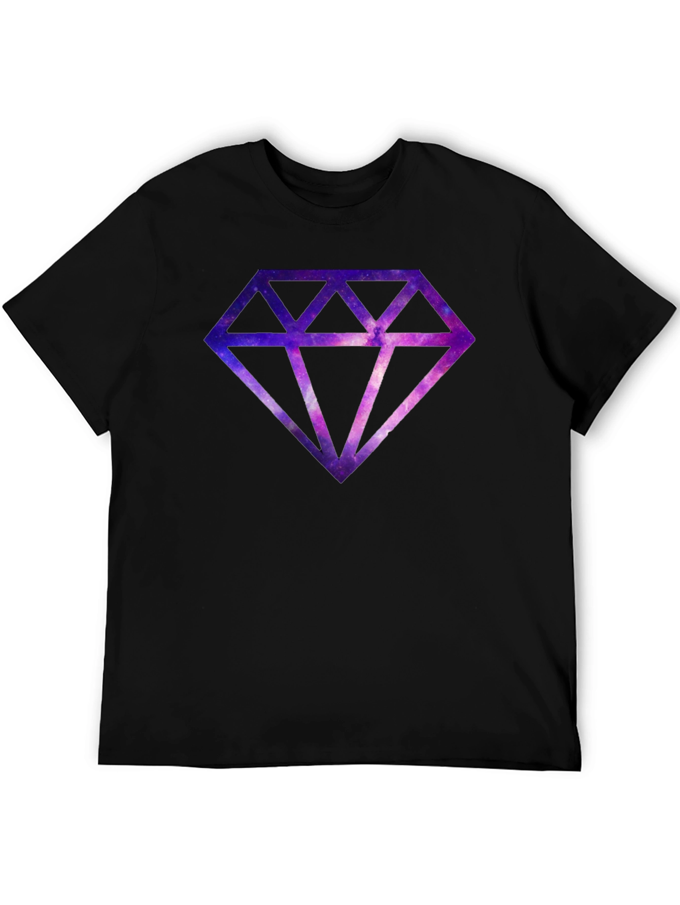 Galaxy Diamond Graphic Tee - Mens Black T-Shirt