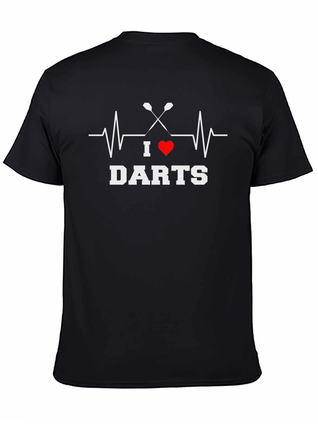 I Heart Darts Black T-Shirt - Game Night