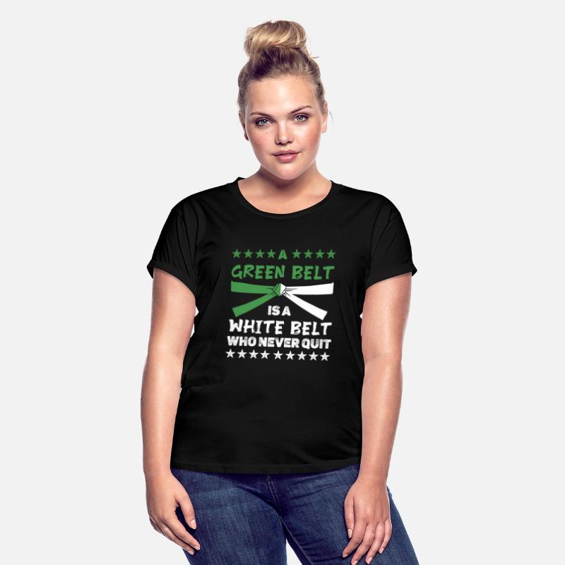 A green belt is a white belt who never quit
