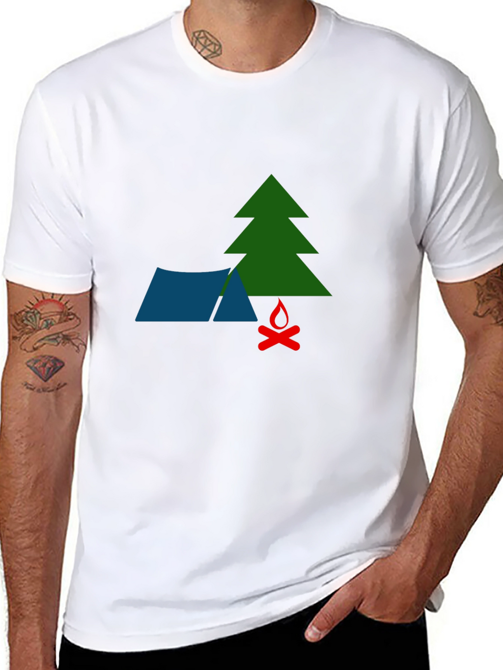 Camping Graphic T-Shirt - Adventure Awaits