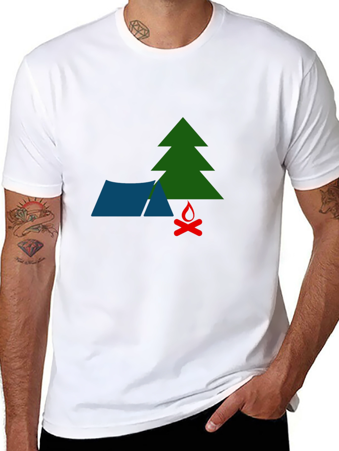 Camping Graphic T-Shirt - Adventure Awaits