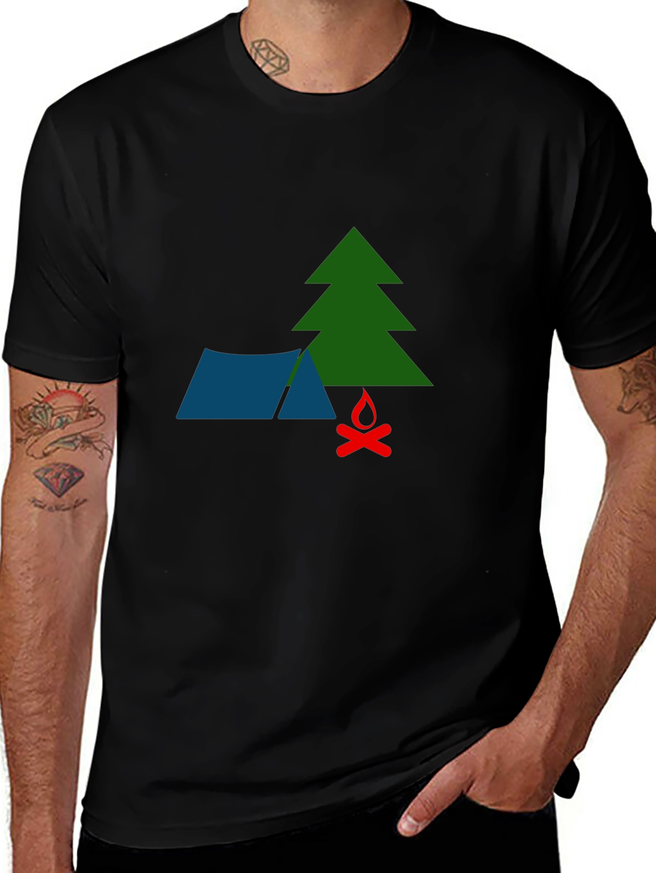 Camping Graphic T-Shirt - Adventure Awaits