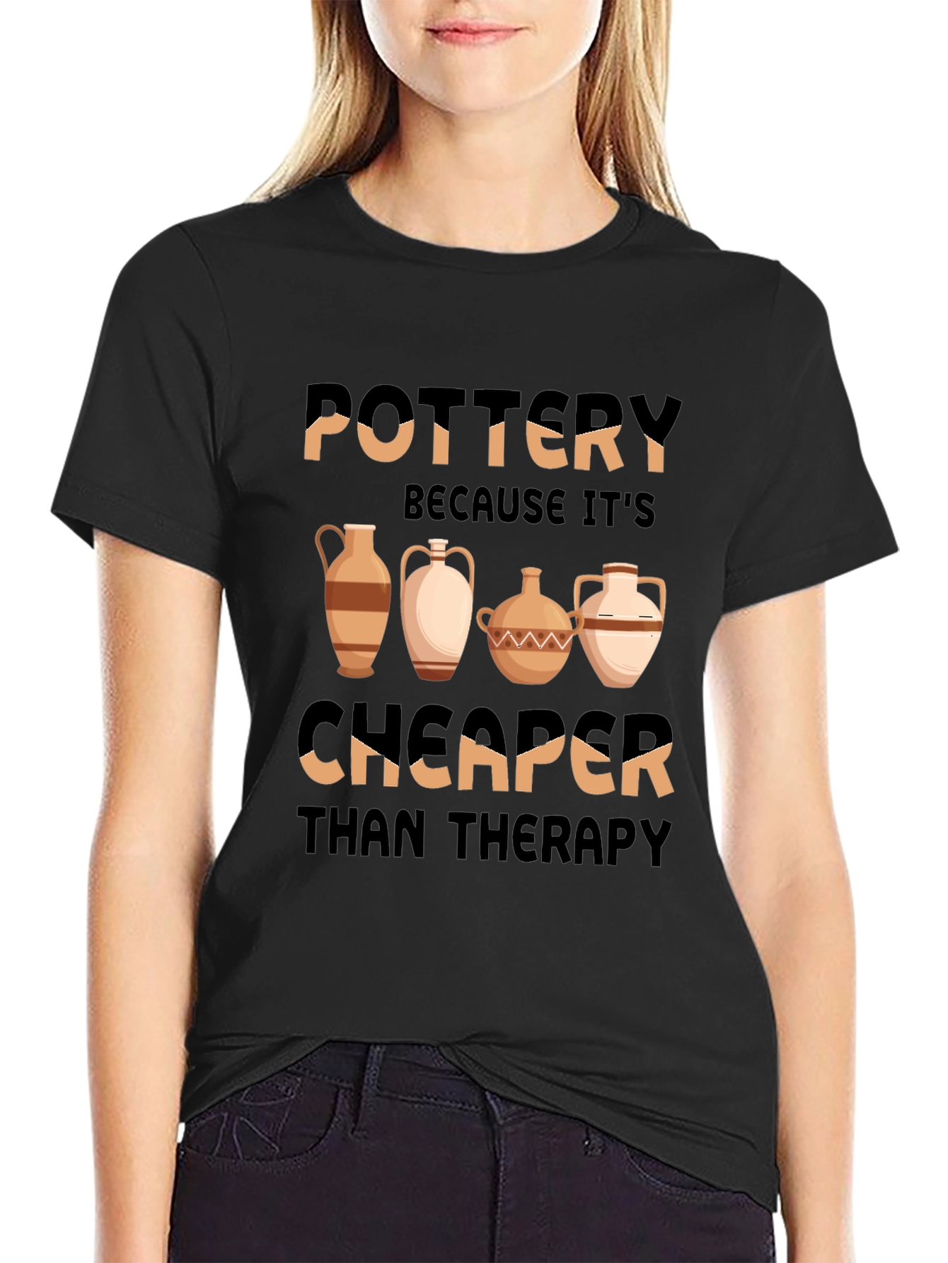 Pottery Cheaper Than Therapy T-Shirt