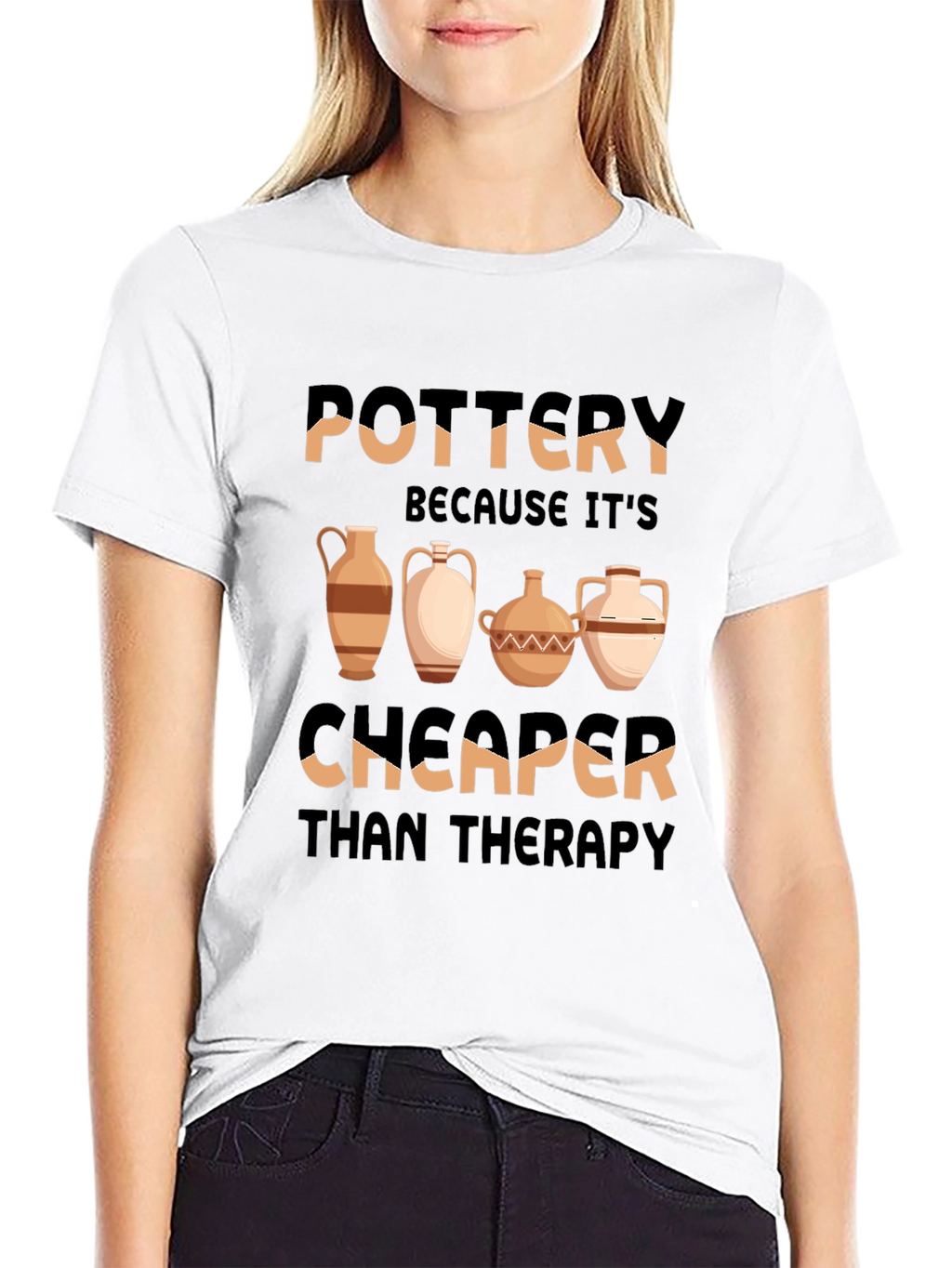Pottery Cheaper Than Therapy T-Shirt