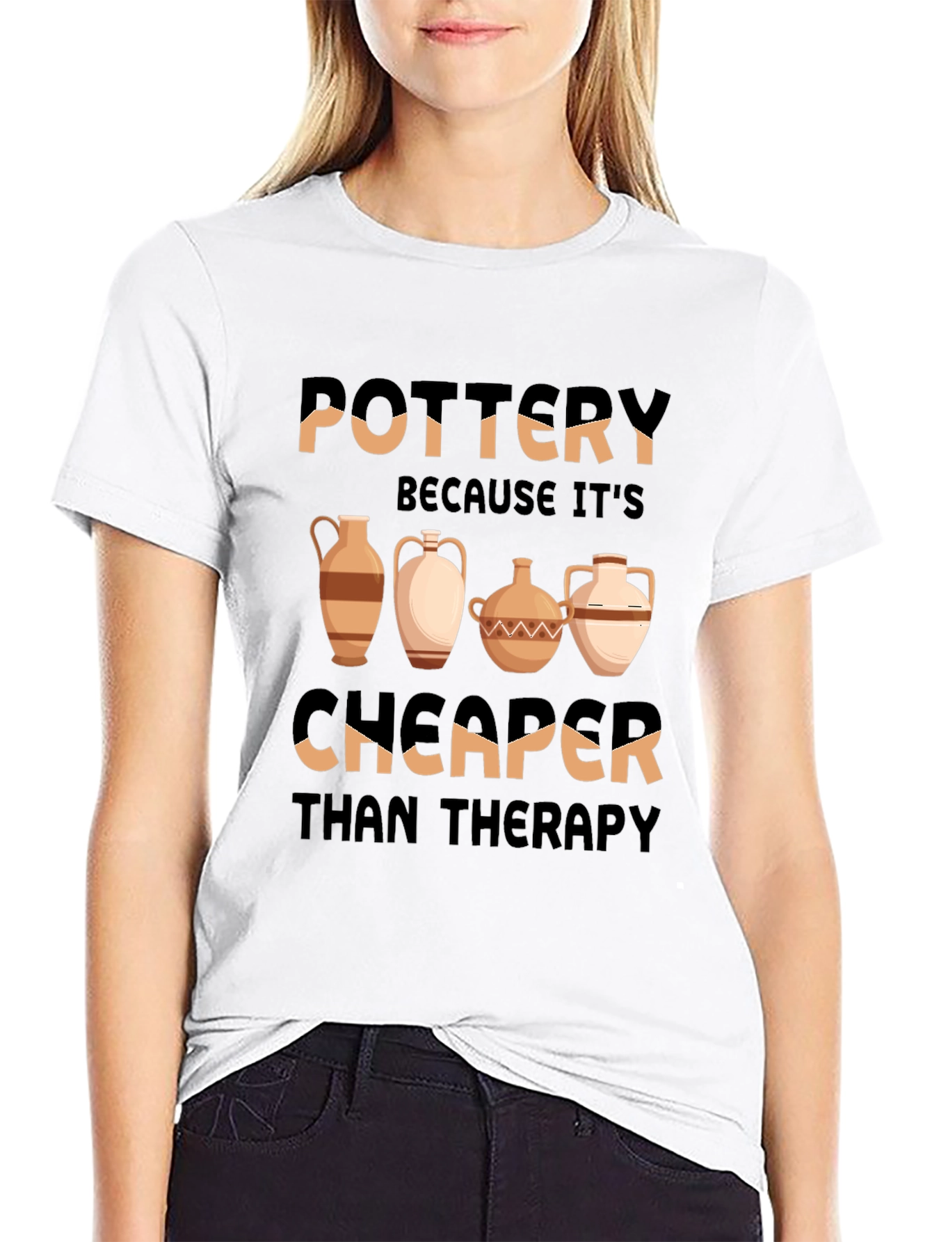 Pottery Cheaper Than Therapy T-Shirt