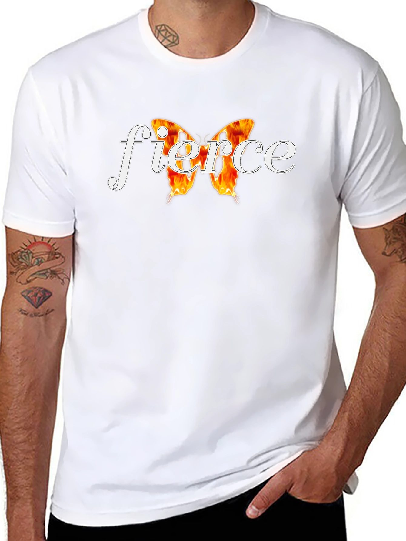 Fierce Butterfly Graphic T-Shirt