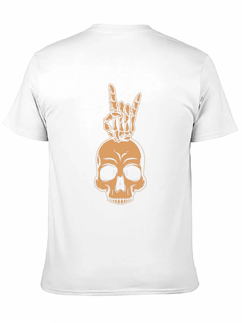 Skull & Hand Sign Graphic Tee - Rock On!
