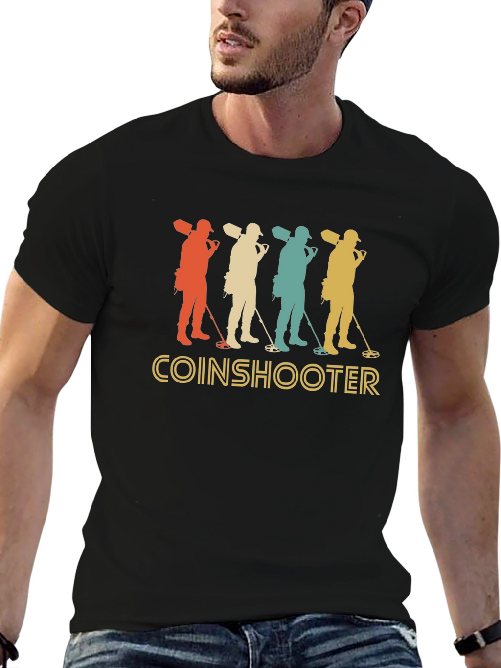Coinshooter Retro T-Shirt - Metal Detecting Tee
