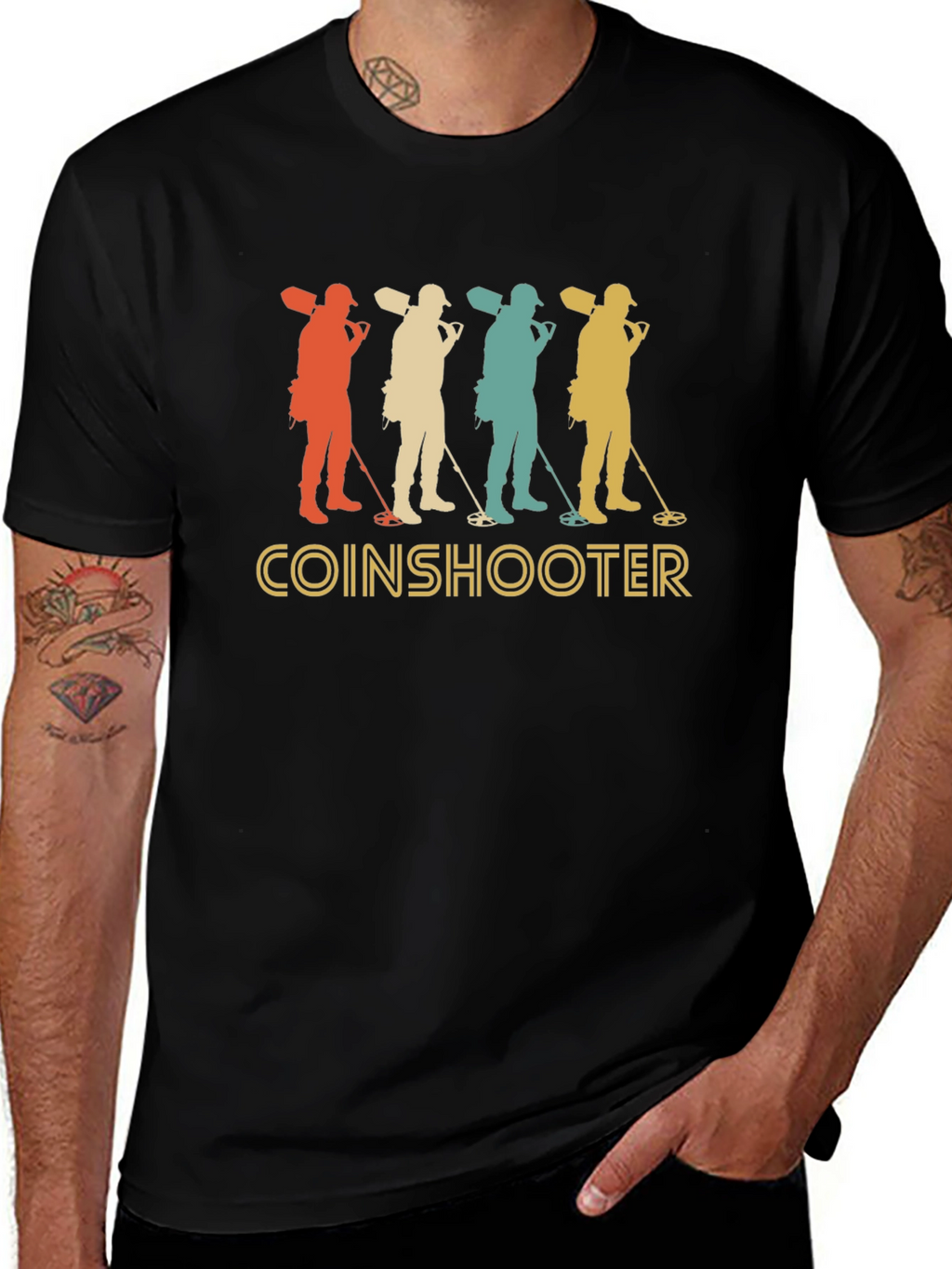 Coinshooter Retro T-Shirt - Metal Detecting Tee