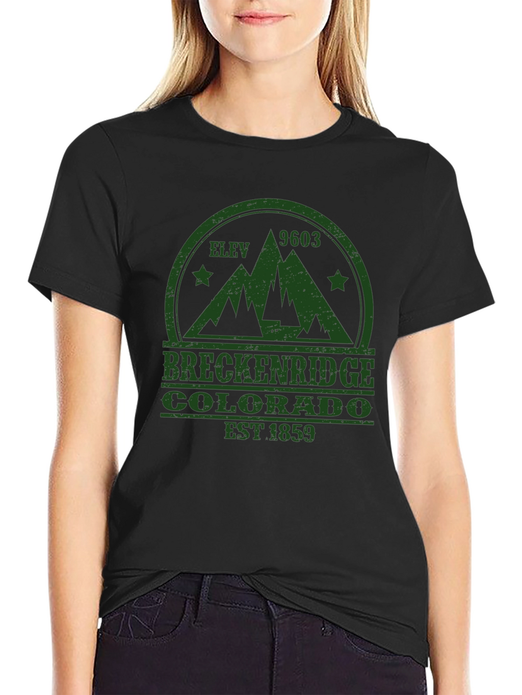 Breckenridge Colorado Black T-Shirt