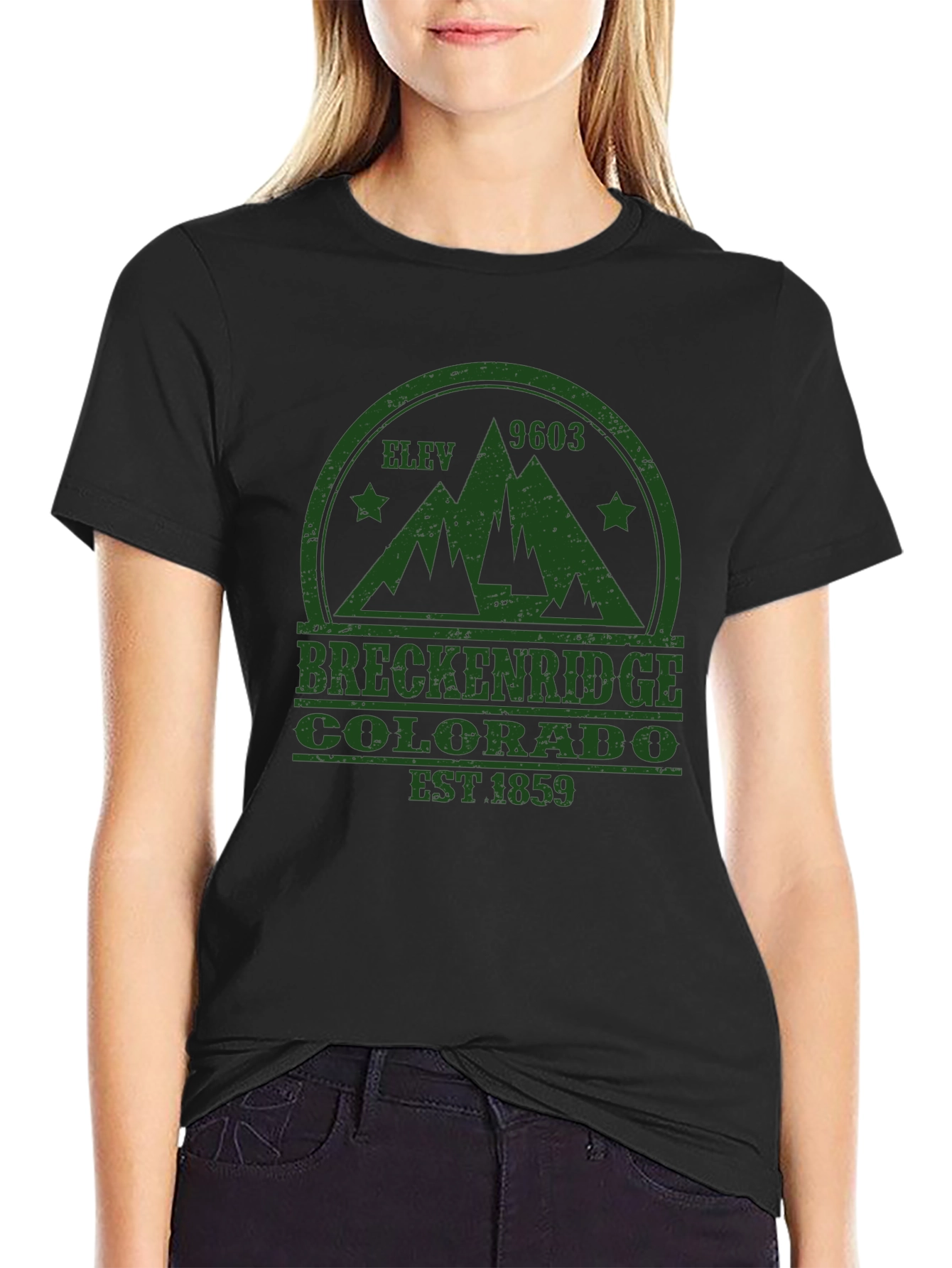 Breckenridge Colorado Black T-Shirt