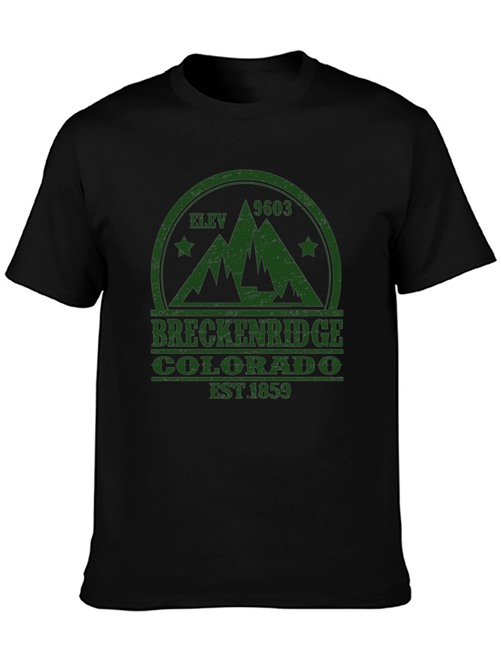 Breckenridge Colorado Black T-Shirt