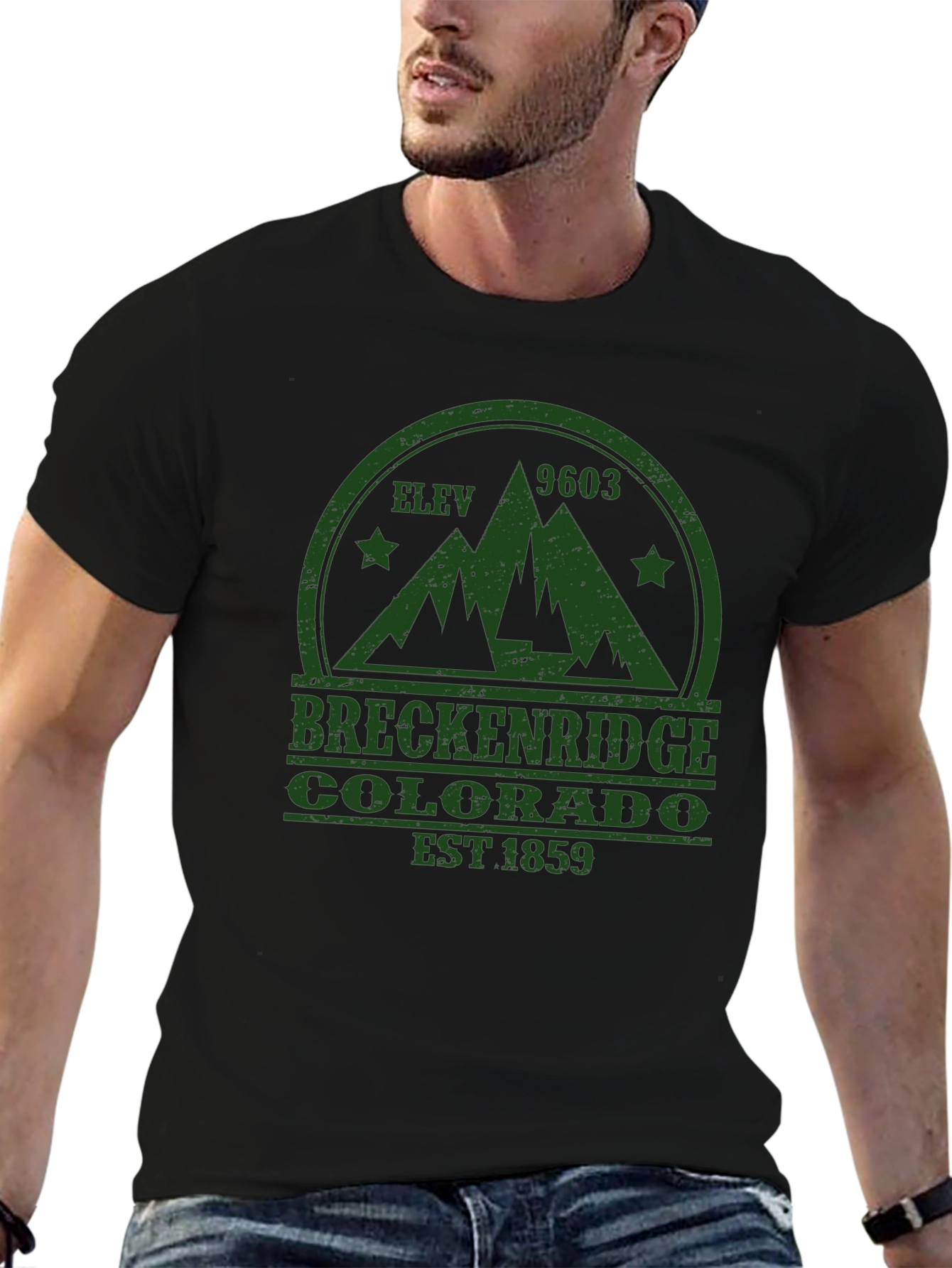 Breckenridge Colorado Black T-Shirt